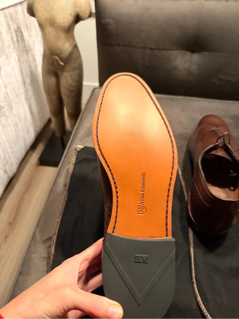 Allen Edmonds brown leather